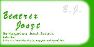 beatrix joszt business card